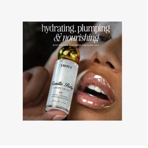 TRULY Vanilla Baby Lip Oil - Shimmery Nude Gloss